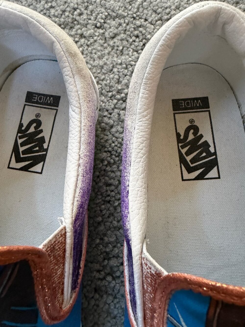 Custom Hand-Painted Vans Slip-On Wide Shoes - Mushoku Tensei Rudeus Anime Men 11 - Picture 4 of 13